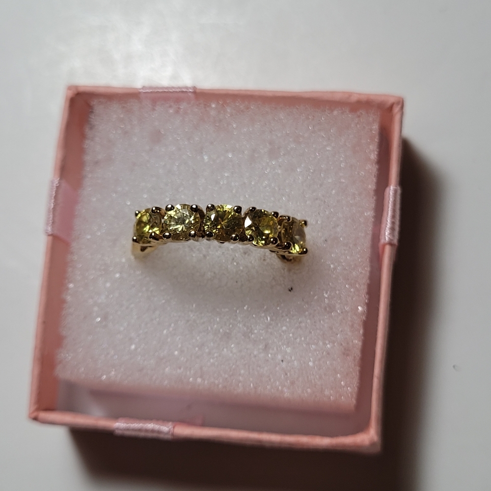 Citrine band ring - Picture 2 of 5